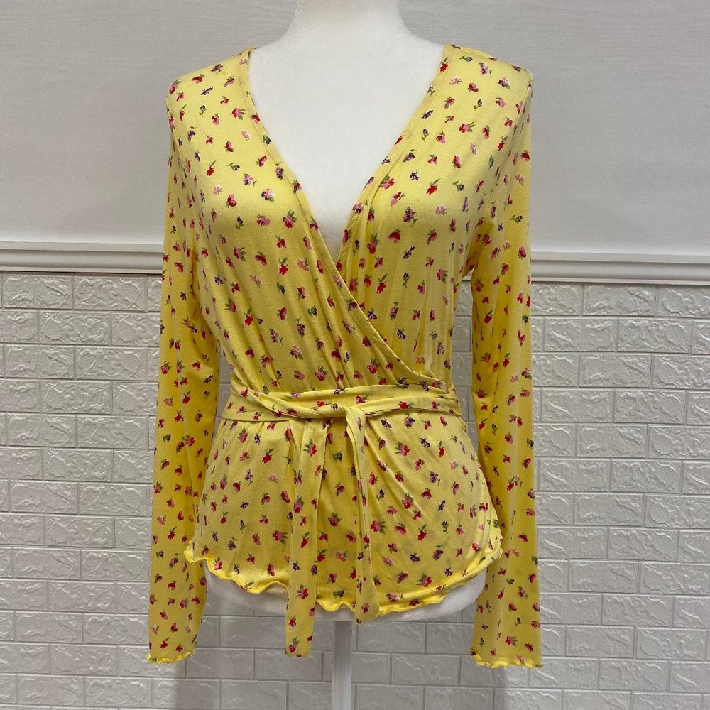 Floral Wrap Top